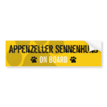 Appenzeller Sennenhund on Board Bumper Sticker