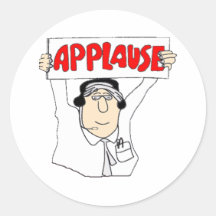 Applause Round Sticker