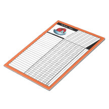Apple A+ Orange Teachers' Grade Sheets Notepad