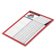 Apple A+ Red Teachers' Grade Sheets Notepad