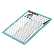 Apple A+ Teal Teachers' Grade Sheets Notepad