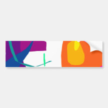 Apple and Eggplant Bumper Stickers