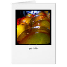 apple bubbles - greeting card