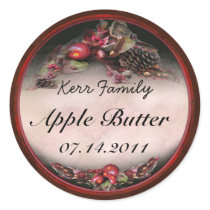 Apple canning label 3 round sticker