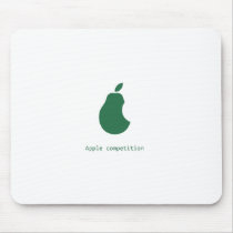 apple competion-pear mousepad