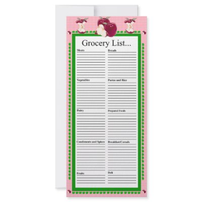 Apple Design Grocery List by Lynnes_creations