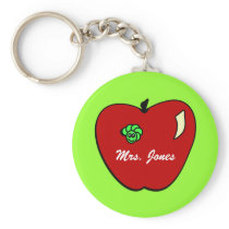 Apple for the Teacher Keychain