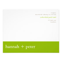 Apple Green Banner :: Reception Invitation