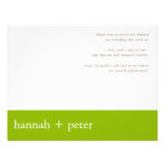 Apple Green Banner :: Thank You Card Personalized Invite