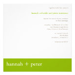 Apple Green Banner :: Wedding Invitation