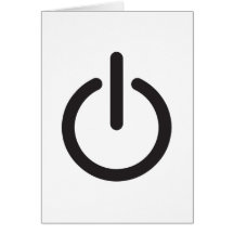 Apple mac Power button Grußkarte