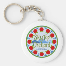 Apple Mandala - Blue Keychains