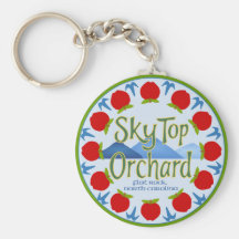 Apple Mandala - Blue Keychains