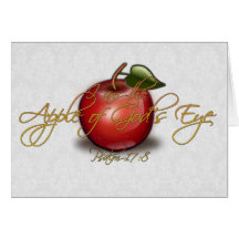 Apple of God's Eye, Christian Greeting Card
