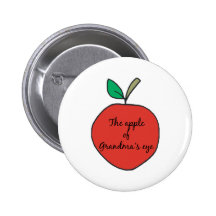 Apple of Grandma's Eye Pins