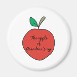 Apple of Grandma's Eye Refrigerator Magnets