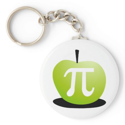 Apple Pi Keychain by ObsessionDesign