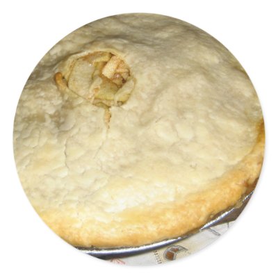 Apple Pie Round Sticker by DonnaGrayson_Photos