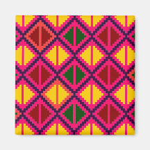 "Apple Slice" magnet - shocking pink