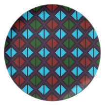 "Apple Slice" plate - multi #3