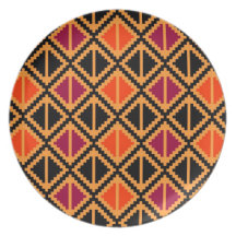 "Apple Slice" plate - orange