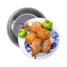 Apple Spice Muffin Pinback Buttons