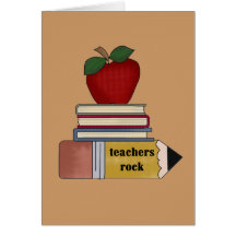 Apple Teachers Rock Tshirts and Gifts Cards