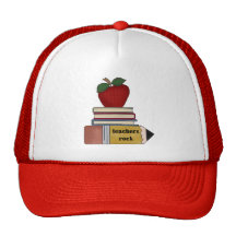 Apple Teachers Rock Tshirts and Gifts Hats