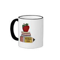 Apple Teachers Rock Tshirts and Gifts Mug