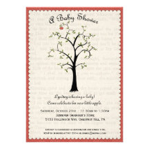 Apple Tree Baby Shower Invitation