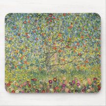 Apple Tree by Gustav Klimt, Vintage Victorian Art Mouse Pads
