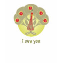 Apple Tree or Face pr Peacock Shirt