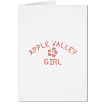 Apple Valley CA Pink Girl Card