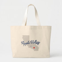 Apple Valley California CA Shirt Canvas Bags