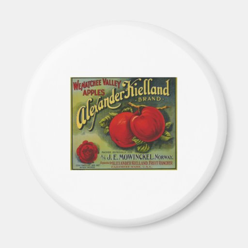Apple Vintage Old Retro Crate Product Goods Labels Refrigerator Magnets