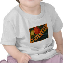 Apple Vintage Old Retro Crate Product Goods Labels T Shirts