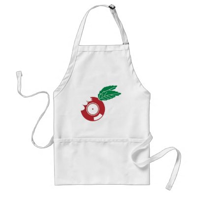 Apple Vinyl Apron by HOTDJGEAR