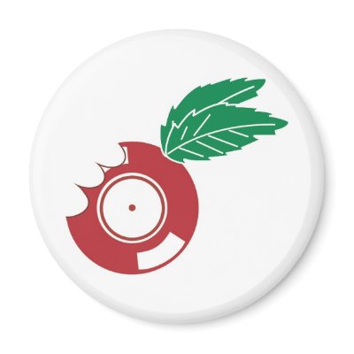 Apple Vinyl Magnet by HOTDJGEAR
