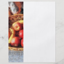 Apples and Bananas in Basket Custom Flyer