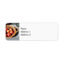Apples and Bananas in Basket Labels