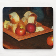 Apples and Bread Mouse Pads