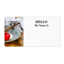 Apples in a Silver Bowl Shipping Label