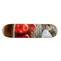 Apples in a Silver Bowl Skate Decks