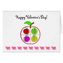 Apple's inside apple greeting card