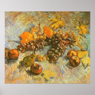 Apples, Pears, Lemons, Grapes; Vincent van Gogh by MasterpieceCafe