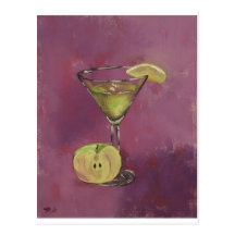 "Appletini" Fine Art Products Postcard