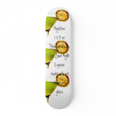 Appletini Skateboard! by drinkmixerjenn