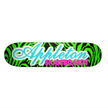 Appleton Neon Zebra Skate Deck