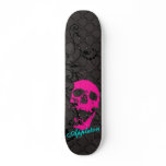 Appleton pink skull skateboards