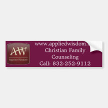 Applied Wisdom Bumper Sticker